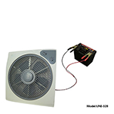 Solar dc box fan